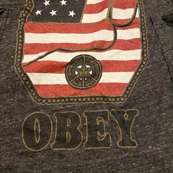 Obey Peace USA Flag Tank Top Womens Size XS - Picture 7 of 13